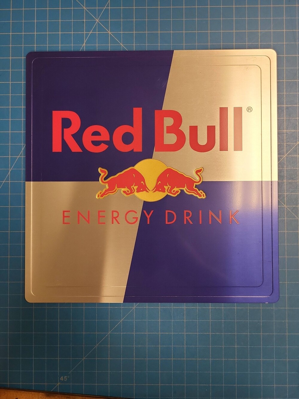 Red Bull Energy Drink Metal Sign Bar Decor Advertising Display 9.75" Square